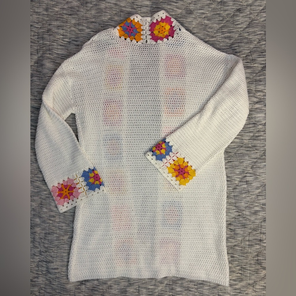 Charlie B Knit Crochet Cardigan Sz XL NWT | Charlie B Cotton Cardigan Sz XL - - Picture 10 of 12